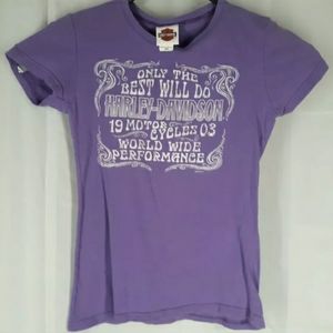 Purple Harley-Davidson womens T